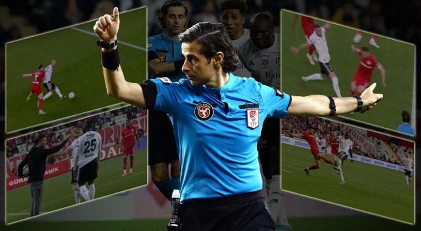 Antalyaspor - Beşiktaş maçında tartışılan penaltı ve kırmızı kart pozisyonu: İhraç edilmesi gerekiyor