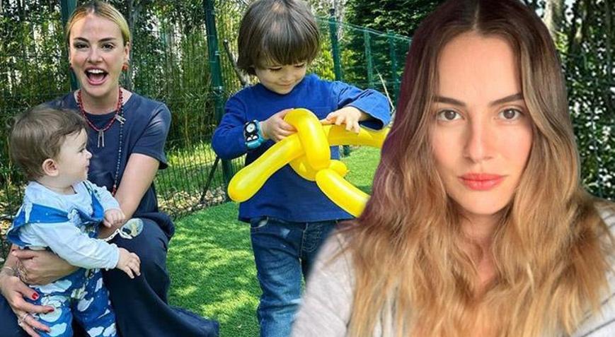 Seda Güvenden çocuklarıyla yeni pozlar
