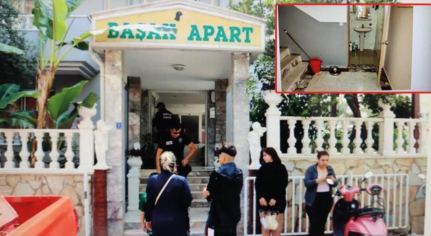 Ev sahibi kiracısına dehşeti yaşattı Evden çıkması için kapısına kimyasal sıvı döktü