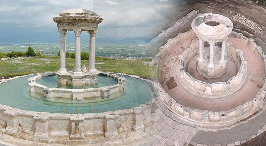 2 bin yıllık antik çeşme, 13 asır sonra yeniden suya kavuştu