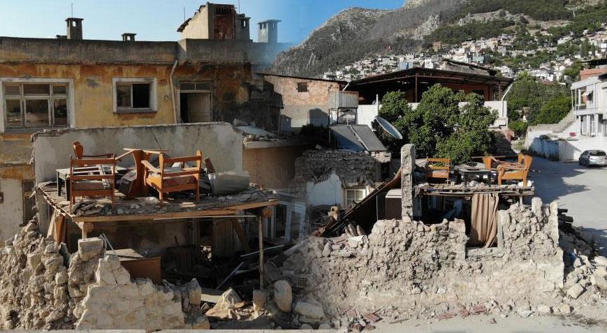 Depremin vurduğu Hatayda dikkat çeken koltuk takımı