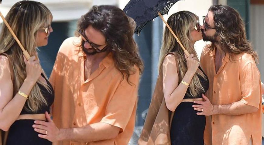 Venedikte romantik tatil 50 yaşındaki süper model hamile mi