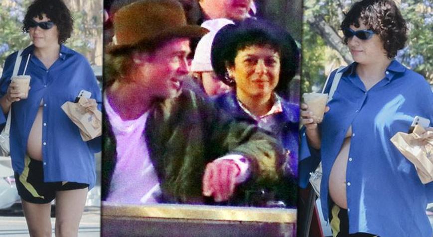 Brad Pitt ile aşk yaşadığı idia edilmişti Alia Shawkat karnı burnunda görüntülendi