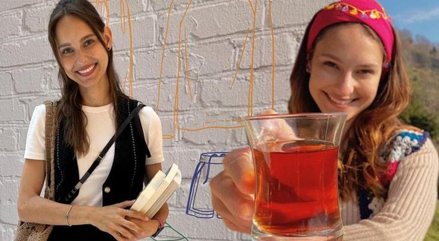 Jessica Mayin tarih merakı Elindeki kitaplar dikkat çekti
