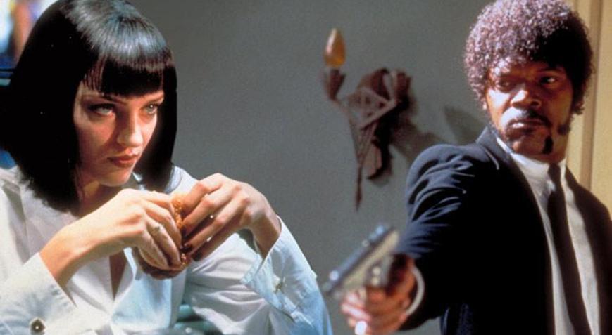 Pulp Fictionın yıldızları Uma Thurman ve Samuel L. Jackson yeniden bir arada