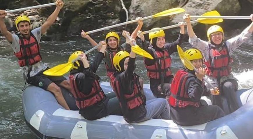 Orhanelili esnaf kadınların rafting heyecanı