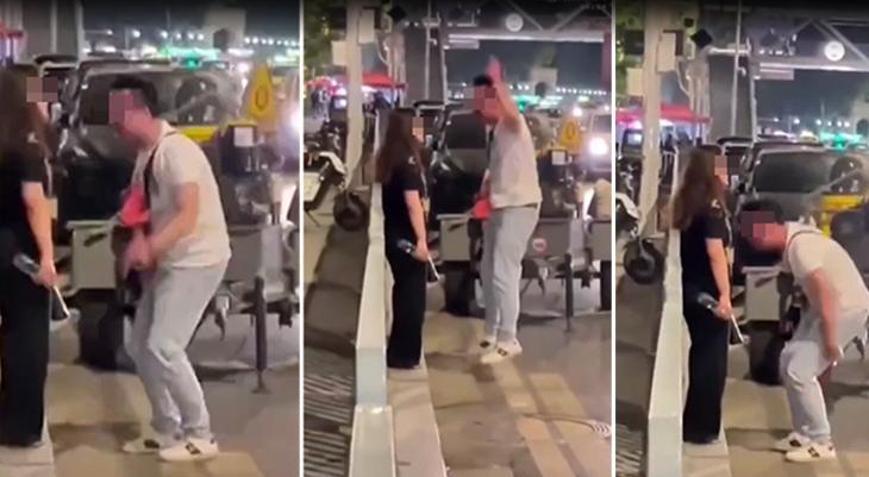 Eşini sokak ortasında aldatırken yakaladı Ağzından çıkan tek cümle olayı özetledi