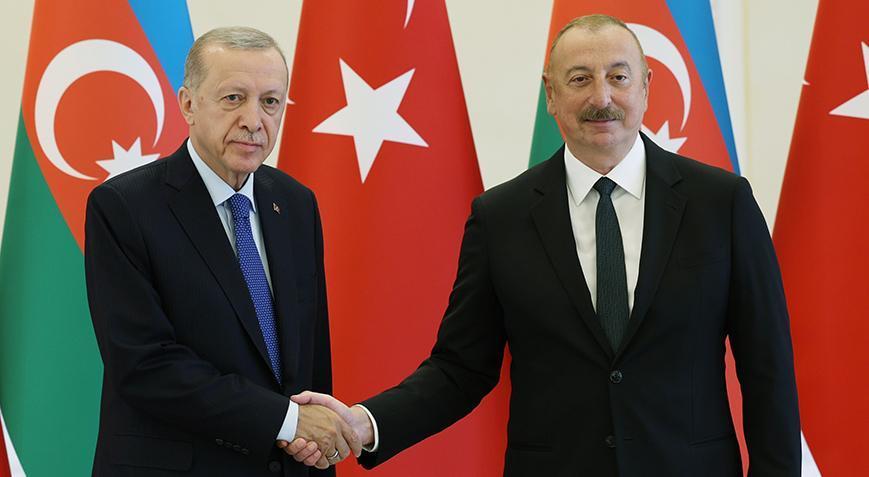 Son dakika: Cumhurbaşkanı Erdoğan Aliyev ile görüştü Azerbaycana destek mesajı