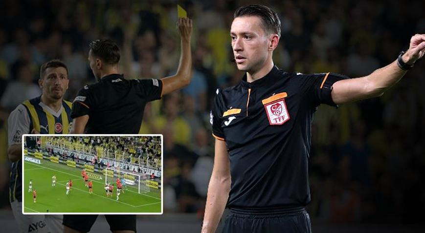 Fenerbahçe-Başakşehir maçında tartışmalı pozisyon: Ya elle oynama olmasaydı Sarı kartta faul bile yok
