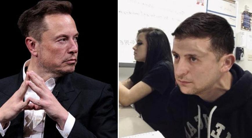 Bu kareyi paylaşıp dalga geçti Musktan Zelenskiye para göndermesi