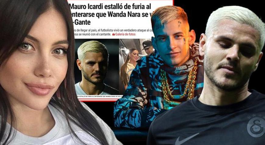 Wanda Nara ile L-Gante buluşması Icardiyi çılgına çevirdi Takım arkadaşları sakinleştirdi