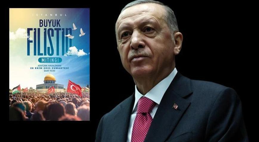 Cumhurbaşkanı Erdoğandan Büyük Filistin Mitingi paylaşımı: Milletimizin her bir ferdini davet ediyorum