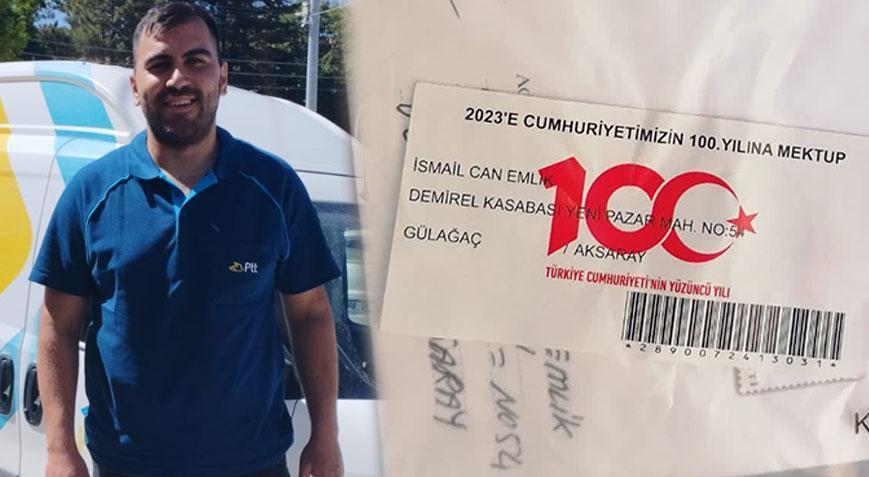 Yıllar önce yazdığı mektup, oğluna 100üncü yılda ulaştı