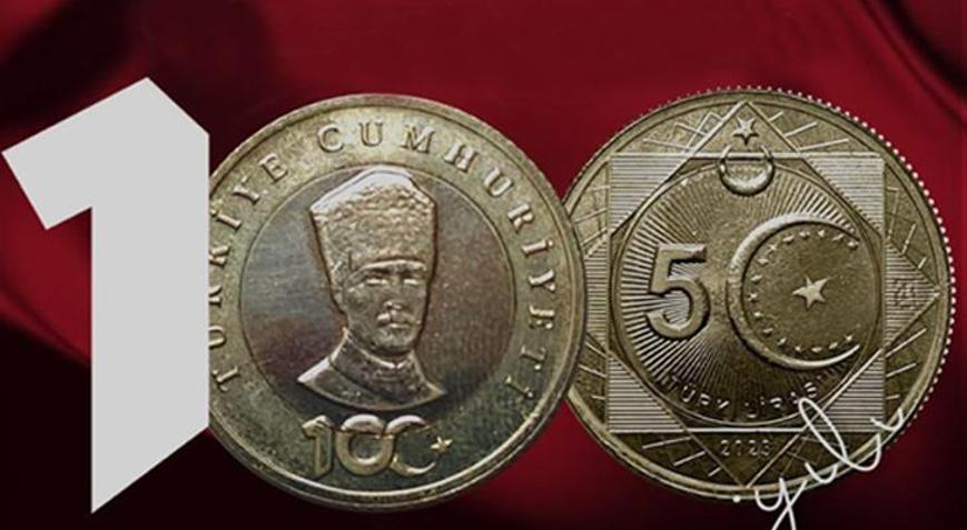 Cumhuriyetin 100. yılına özel hatıra parası Bakan Şimşekten açıklama
