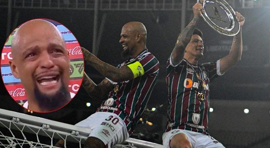 Güney Amerikanın en büyüğü Fluminense Melo gözyaşlarına hakim olamadı