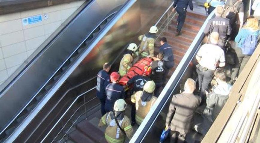 Son dakika: �stanbul'da metro istasyonunda intihar giri�imi! Ula��m kilitlendi