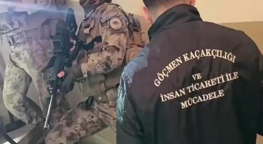 Göçmen kaçakçılarına operasyon 4ü polis 15 gözaltı