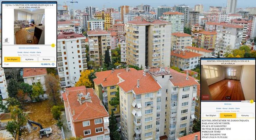 Ev sahiplerinin yeni yöntemi pes dedirtti Yıkım öncesi kiralık daire