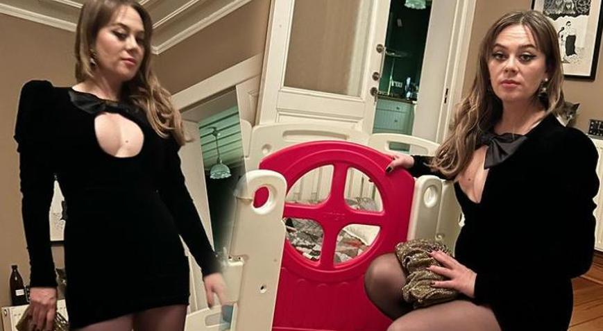 Demet Evgarın bebeğinin oyuncaklarıyla verdiği pozlara yorum yağdı