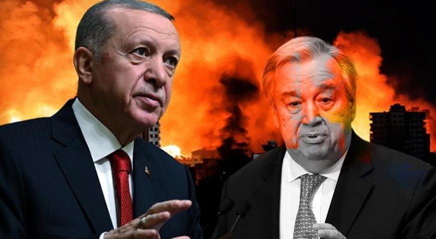 Erdoğan ile Guterres görüştü: İsrail uluslararası hukuk önünde hesap vermeli