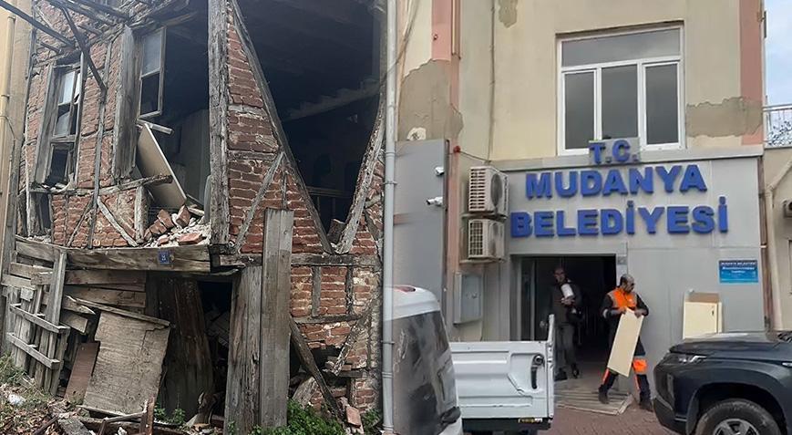 Dün meydana gelen 5.1’lik depremde kolonları çatlamıştı Belediye binası tahliye edildi