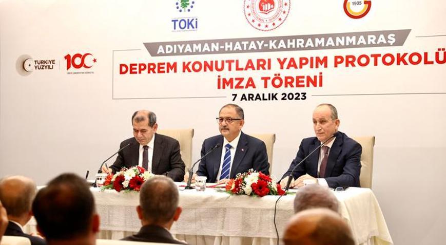 300 deprem konutu için protokol imzalandı