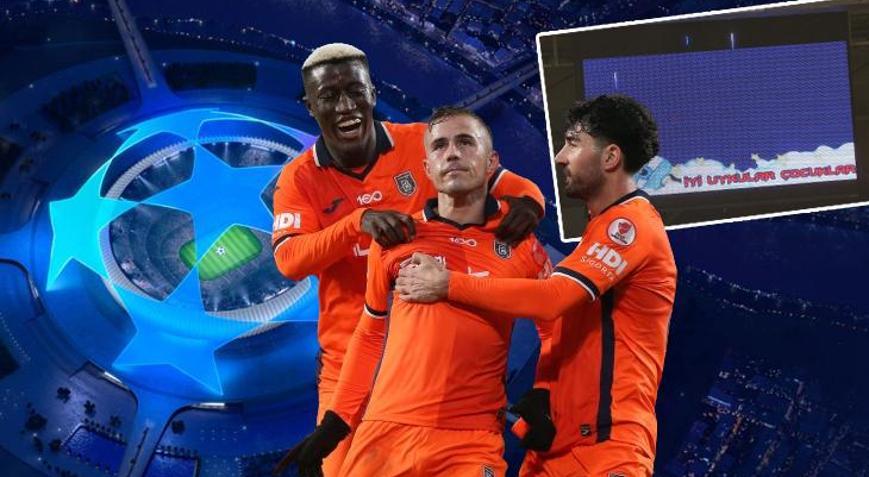 Başakşehir’den Şampiyonlar Ligi müziği ile tepki