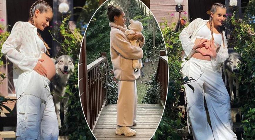 Ünlü şarkıcı 3 aylık bebeğiyle fotoğraf paylaştı Bir elmanın iki yarısı