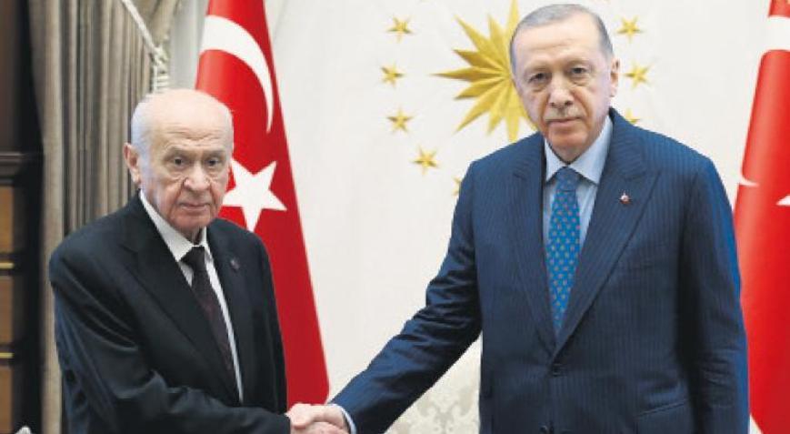 Cumhurbaşkanı Erdoğan ve MHP lideri Bahçeli’den 2024’ün ilk görüşmesi: Beştepe’de yerel seçim zirvesi