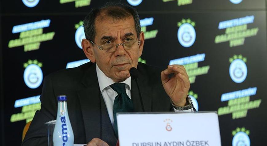 Galatasaray Başkanı Dursun Özbekten eleştiri