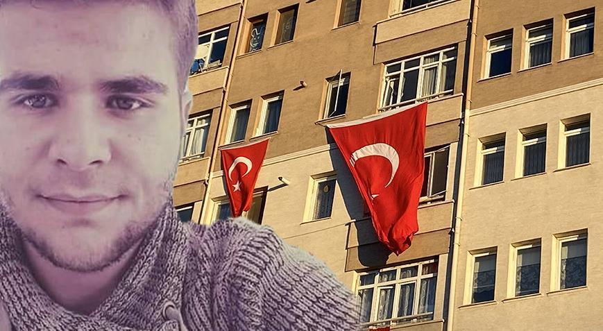 Eskişehir’e şehit ateş düştü Apartmana Türk bayrakları asıldı