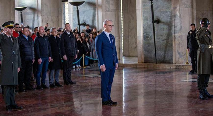 Türkiye Hentbol Federasyonu, Anıtkabiri ziyaret etti