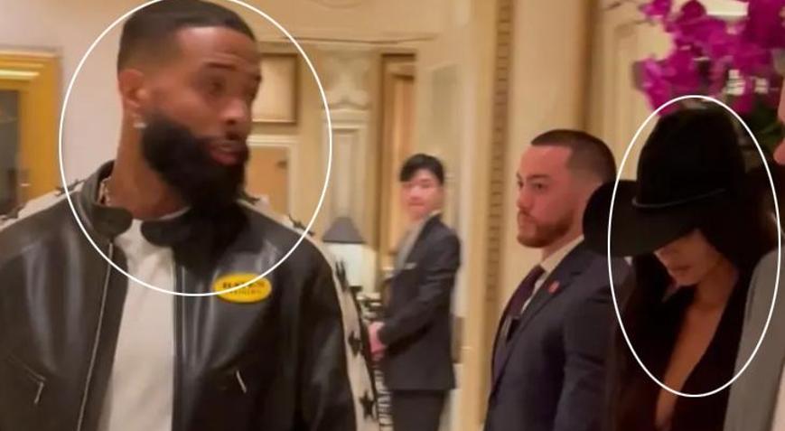 Kim Kardashian ve Odell Beckham Jr. ilk kez otele giriş yaparken görüntülendi