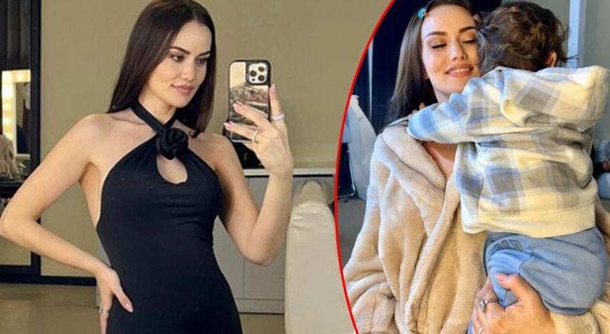 Fahriye Evcen ve oğlu Keremin set hatırası Burak Özçivit kayıtsız kalmadı