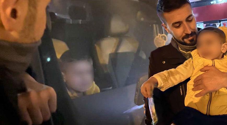 Hakkâri’de panik anları Araçta kilitli kalan çocuk böyle kurtarıldı