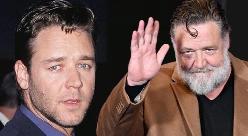 Russel Crowe bambaşka biri oldu Anında 20 yaş daha genç