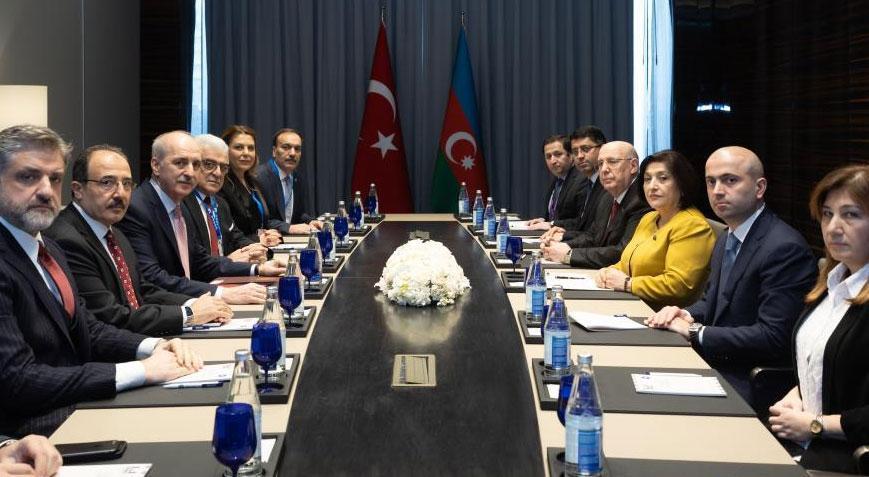 Numan Kurtulmuş, Azerbaycan Milli Meclisi Başkanı ile görüştü
