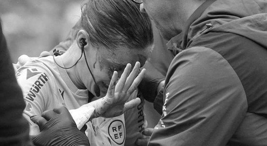 La Ligada skandal olay Kadın hakem kanlar içinde kaldı