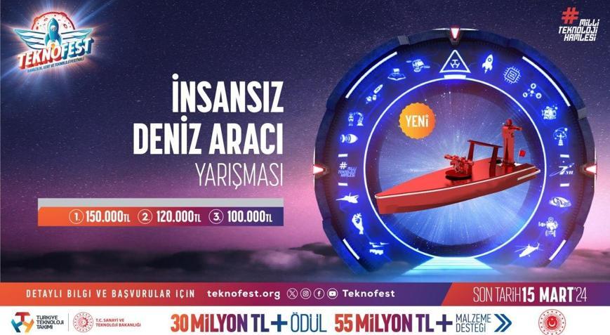 İnsansız Deniz Aracı Yarışması için son başvuru tarihi 15 Mart