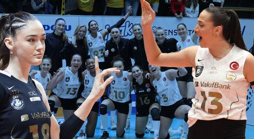 VakıfBankta Zeynep Sude Demirel, Eczacıbaşına duvar oldu Zehra Güneş oynamadı