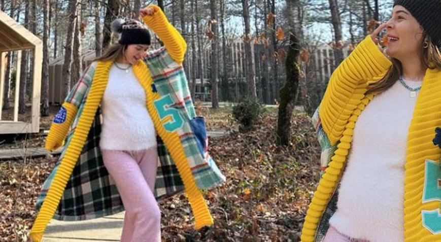 Yıldız Çağrı Atiksoyun karnı burnunda Dünya güzeli