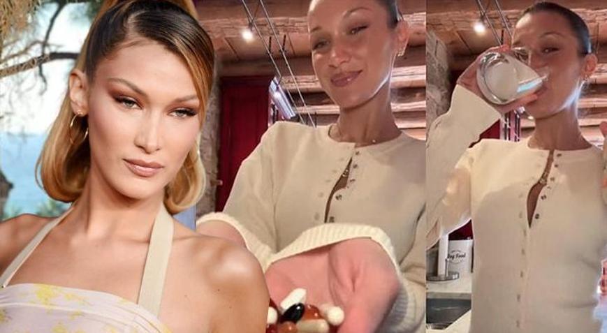 Bella Hadidin güzellik rutini 14 vitamin alıyor, deniz yosunu içiyor
