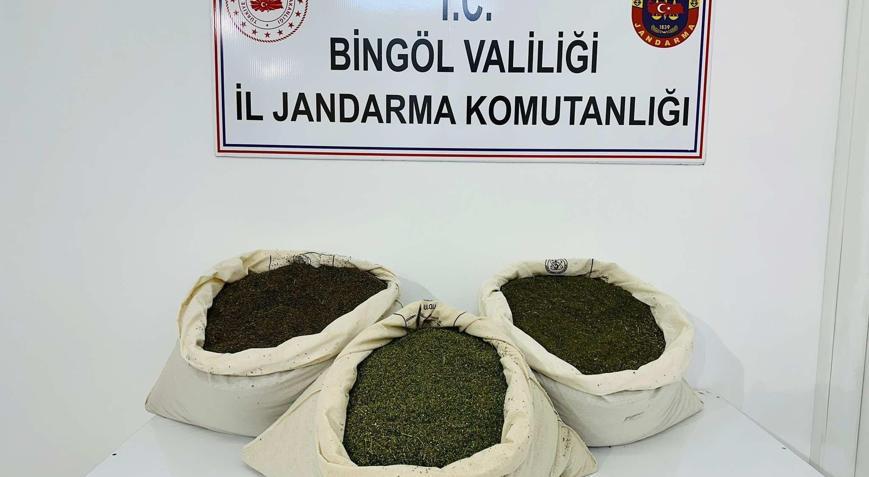 Bingöl’de 34 kilo esrar ele geçirildi