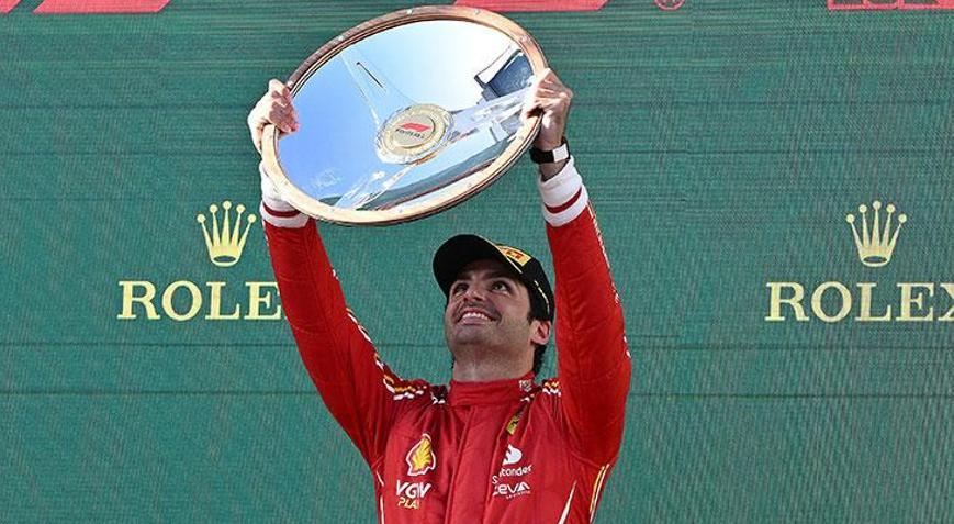 Formula 1de Carlos Sainz rüzgarı Hastaneden geldi, herkesi geçti