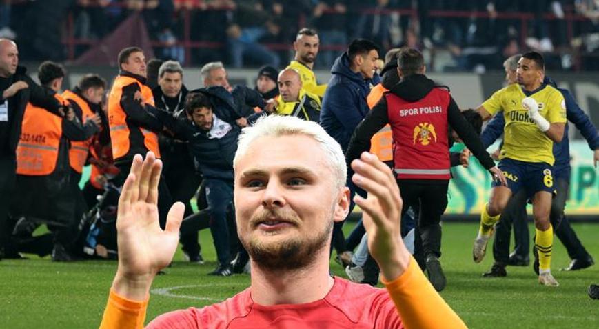 Galatasaraylı Nelssondan Trabzonspor-Fenerbahçe maçındaki olaylara tepki: Bir daha asla...