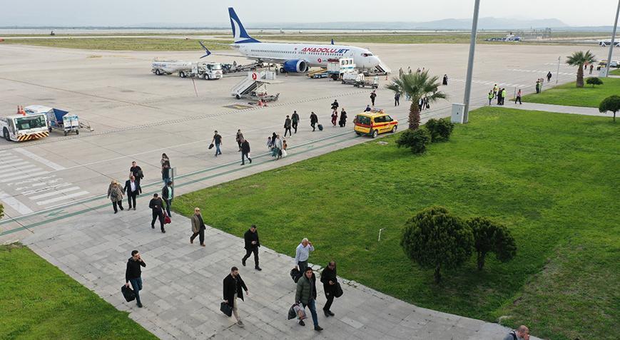 6 Şubat sonrası Hatay Havalimanında uçuşlar yeniden başladı
