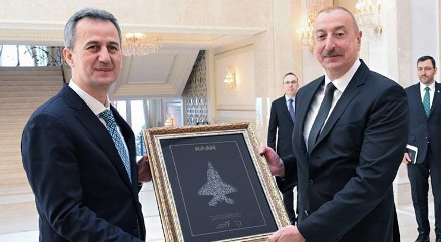 Aliyev, Savunma Sanayii Başkanı Görgün’ü kabul etti