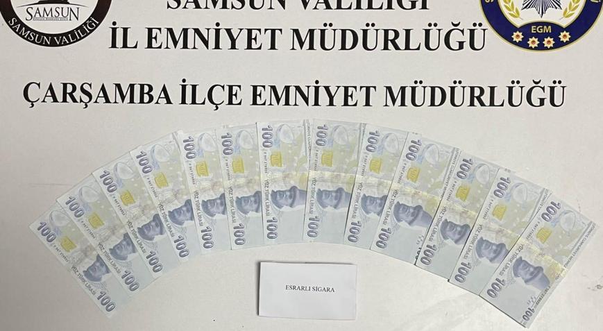 Akaryakıt istasyonuna sahte para vererek alışveriş yapan şüpheli, yakalandı