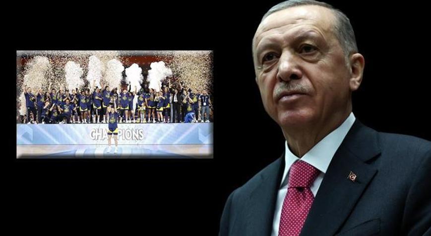 Cumhurbaşkanı Erdoğandan Euroleaguede şampiyon olan Fenerbahçeye tebrik