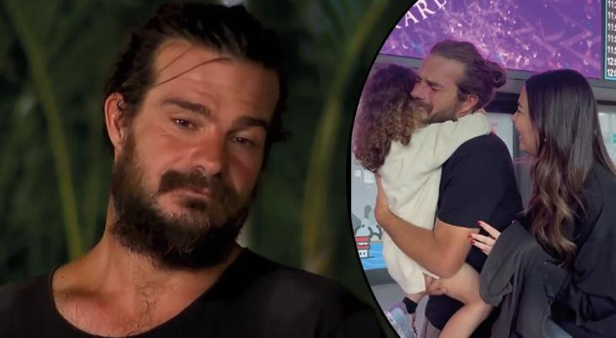 Survivor All Stara veda eden Hakan Hatipoğlu, kızı Lilaya kavuştu Mutluluk gözyaşları